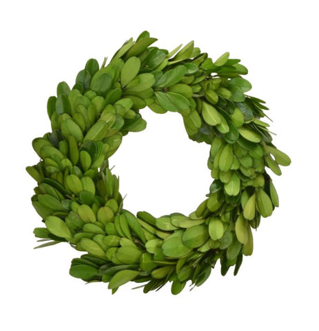 Preserved Boxwood Round Ring - 6 Inch - Set of 3