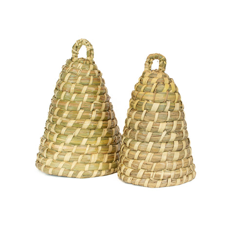 Seagrass Bee Hive Basket - 2 Piece Set