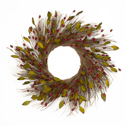 Corona espiral de arándanos