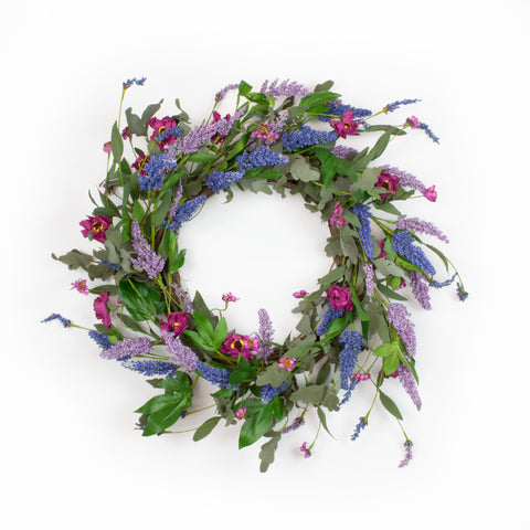 Corona de lavanda