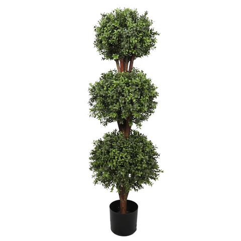 UV Boxwood Triple Ball 48" Topiary