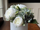 White Rose & Hydrangea Mist Bouquet