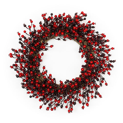 Corona de frutos rojos - 24 pulgadas