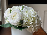 White Rose & Hydrangea Classic Bouquet