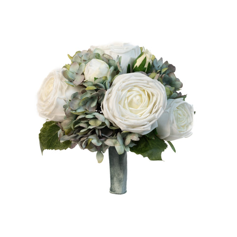 White Rose & Hydrangea Mist Bouquet