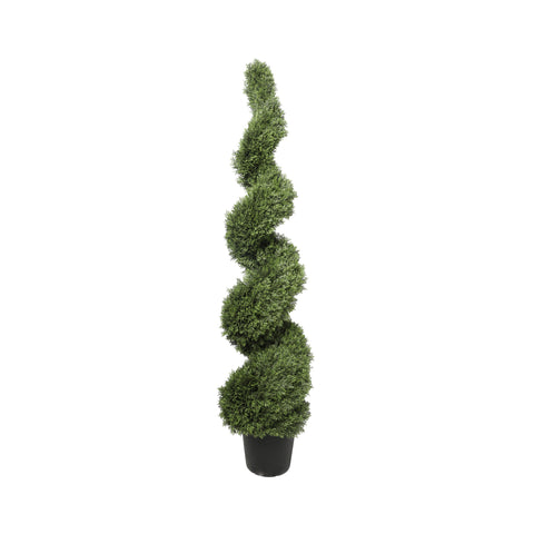Topiario espiral de ciprés con rayos ultravioleta: 70 pulgadas
