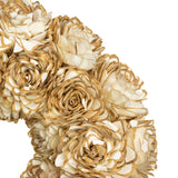 Shola Cottage Rose 18" Natural Wreath