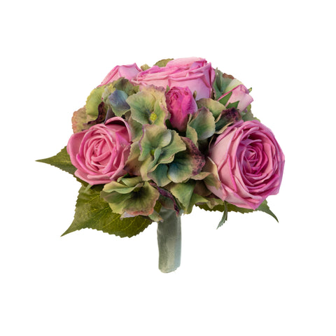 Mauve Rose & Hydrangea Radiance Bouquet