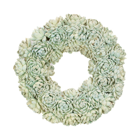 Shola Chrysanthemum 15" Vintage Blue Wreath