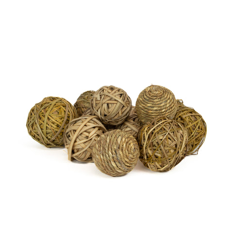 Deco Grass Balls - 12 Pieces