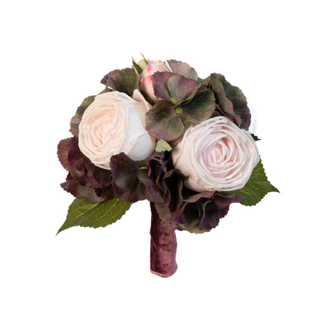 Soft Pick Rose & Hydrangea Whisper Bouquet