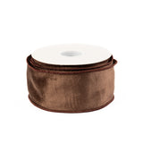 Velvet Ribbon 2.5 Inch - Mocha