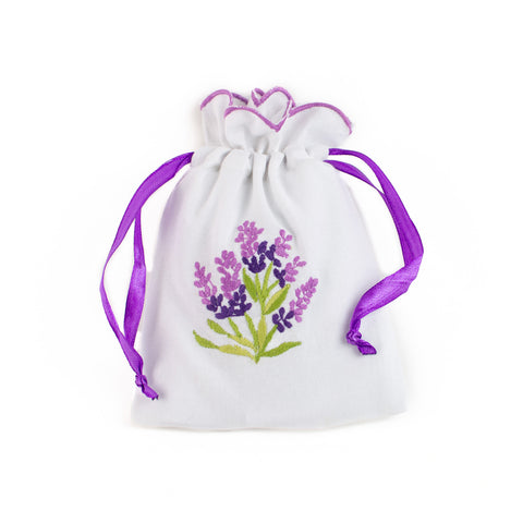 Lavender Sachet Bag Scalloped Edge - Set of 12