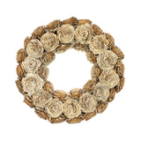 Shola Cottage Rose 18" Natural Wreath