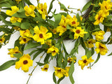 Yellow Black-Eyed Susan Wreath - 5199Q0801 - 24 Inch - close up