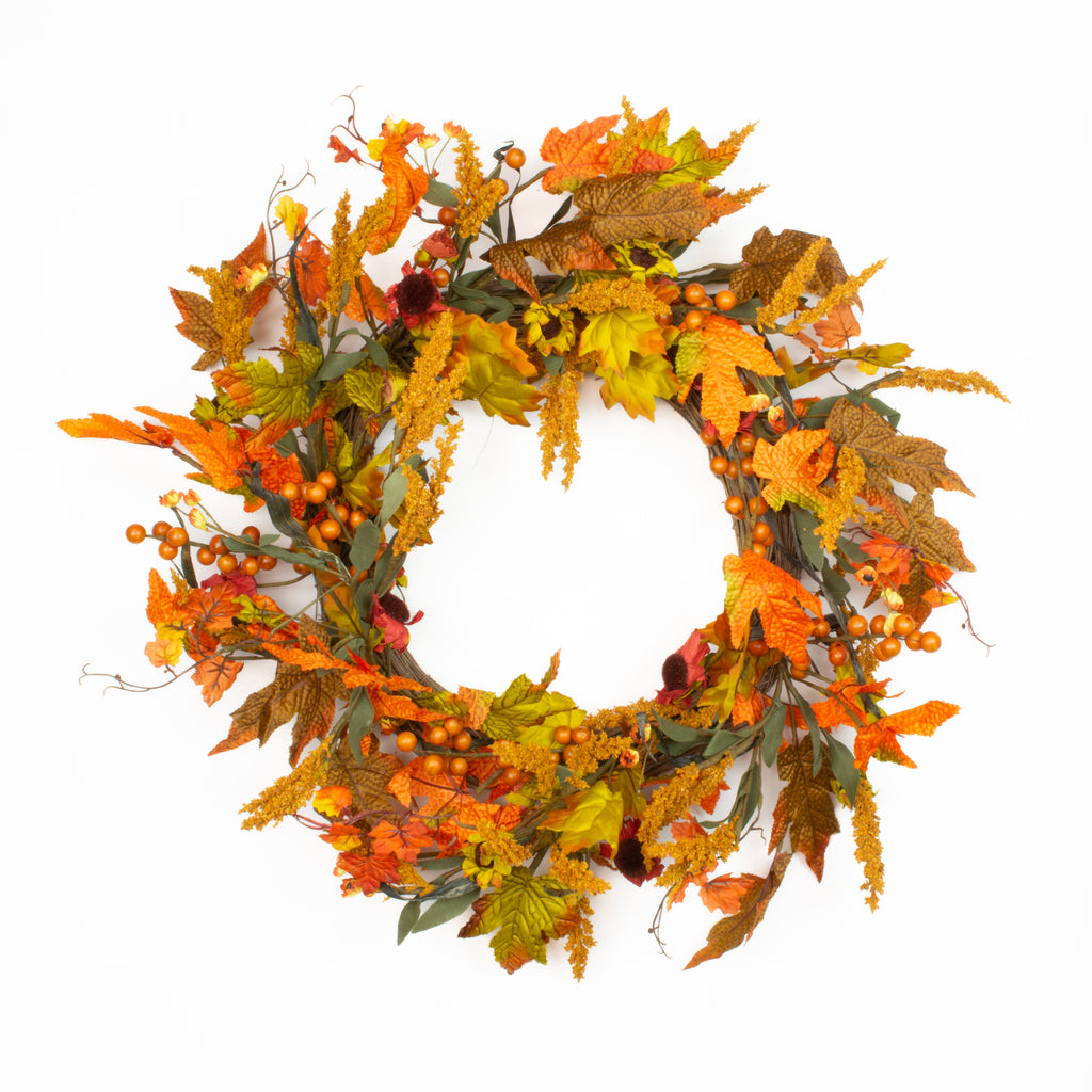 Fall Harvest Wreath - 22 Inch