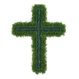 Faux Boxwood Cross - 26" x 18"