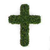 Outdoor UV Boxwood Cross - 26" x 18"