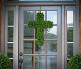 Faux Boxwood Cross - 26" x 18"