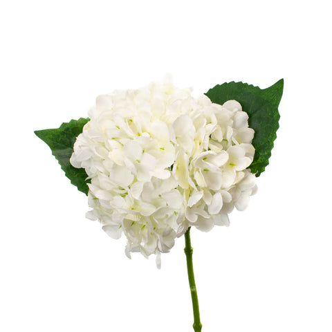 Faux Hydrangea Pick - White - Set of 6 Stems