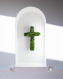 Boxwood Cross Preserved - 24 Inch