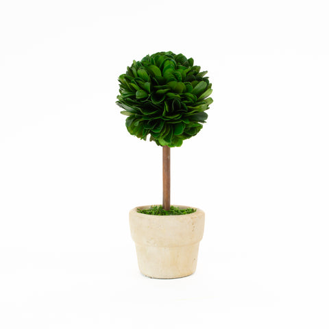 Mini Single Ball Topiary - 2.5" x 6" (Set of 4 pieces)