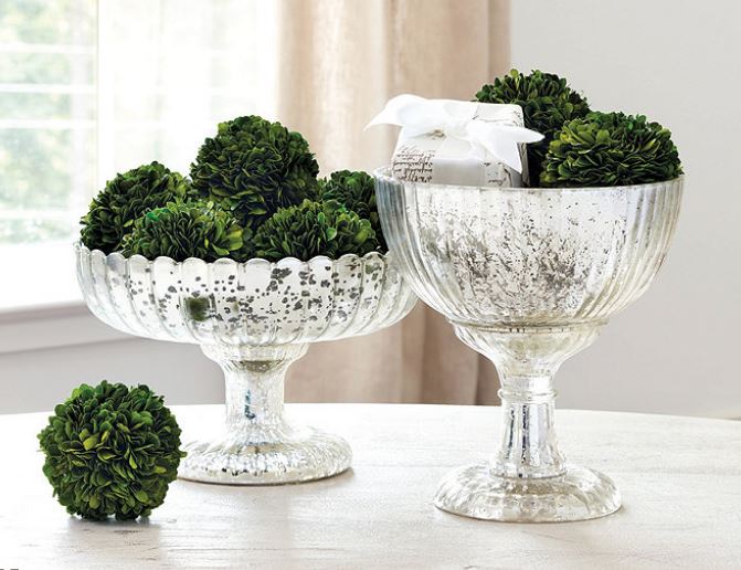 Preserved Boxwood Ball 4 Inch Set of 2 Bella Marie