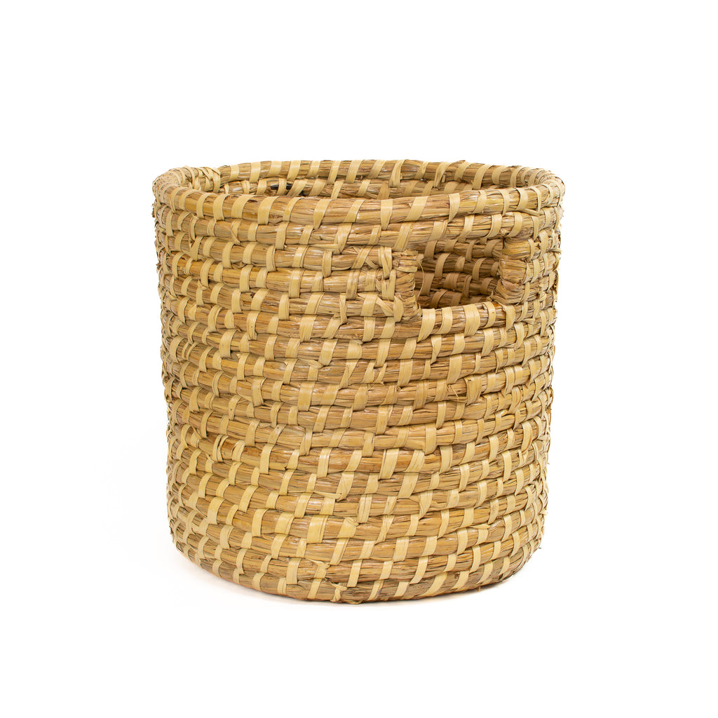 Seagrass Round Basket With Handles