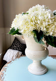 Faux Hydrangea Pick - White - Set of 6 Stems