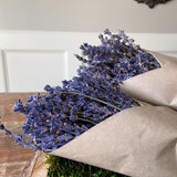 French Lavender In Kraft Paper Close Up